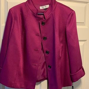 Fuschia tahari blazer